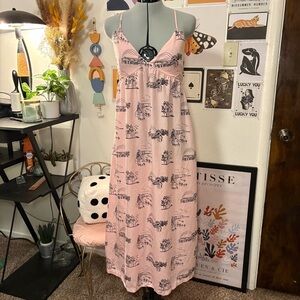 Patagonia Pink Coastal Sketch Dress Size S